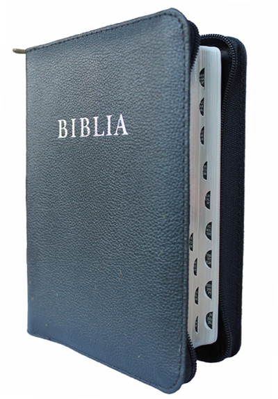 Biblia (RÚF 2014), középméret, bőrkötés, cipzár